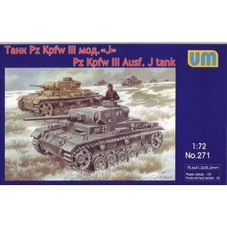 Unimodels 271 Pz Kpfw III Ausf. J tank (1:72)