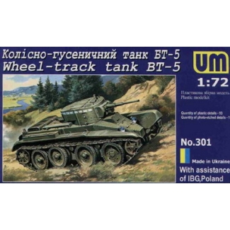 Unimodels 301 BT-5 Soviet Light Tank (1:72)