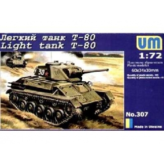 Unimodels 307 T-80 WWII Russian Tank (1:72)