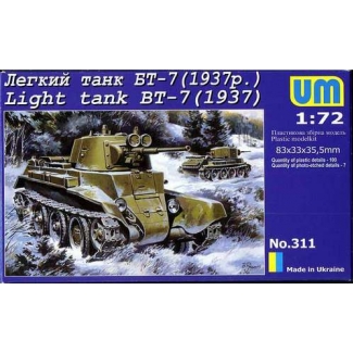 Unimodels 311 Light tank BT-7 model 1937 (1:72)