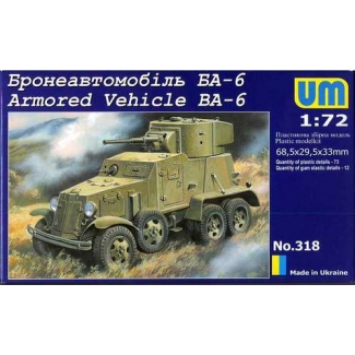 Unimodels 318 Armored Vehicle BA-6 (1:72)
