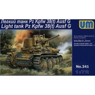 Unimodels 341 Light Tank Pzkpfw 38(t) G (1:72)