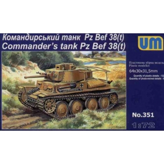 Unimodels 351 Commanders tank Pz. Bef. 38(t) (1:72)