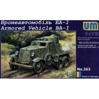 Unimodels 363 Armored Vehicle BA-1 (1:72)