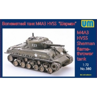 Unimodels 380 M4A3 HVSS flamethrower tank (1:72)