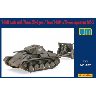 Unimodels 399 T-70M Tank with 76 mm ZIS-3 Gun (1:72)