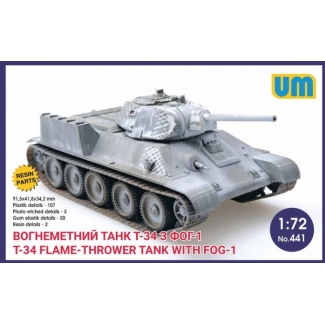 Unimodels 441 T-34 with FOG-1 (1:72)