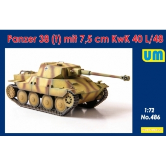Unimodels 486 Panzer38(t) mit 7.5 cm KwK 40L/48 (1:72)