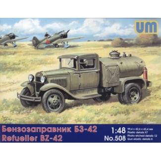 Unimodels 508 Gasoline refuelling truck BZ-42 (1:48)