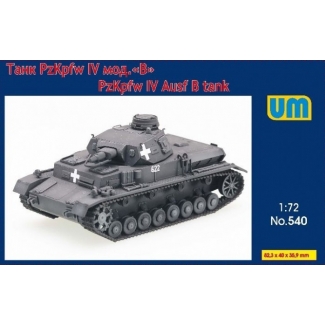 Unimodels 540 Tank Panzer IV Ausf B (1:72)