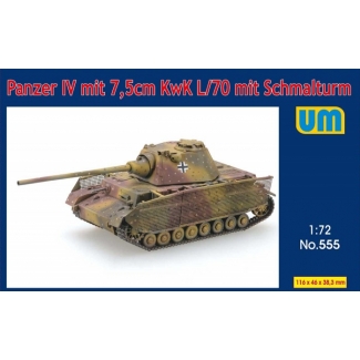 Unimodels 555 Panzer IV  mit 7,5cm KwK L/70 mit Schmalturm (1:72)