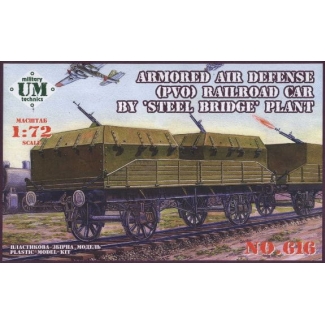Unimodels 616 A.A.D.Railroad car by steel bridge (1:72)