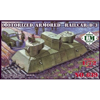 Unimodels 639 Motorized armored railcar D-3 (1:72)