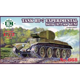 Unimodels 668 Tank BT-7 experimental (with 76.2mm gun) (1:72)