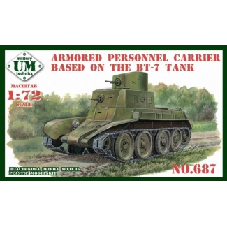 Unimodels 687 Armored Personnel Carrier based on BT-7 Tank (1:72)