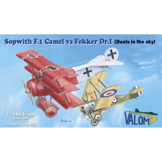 Valom 14421 Sopwith F.1 Camel vs Fokker Dr.I (1:144)