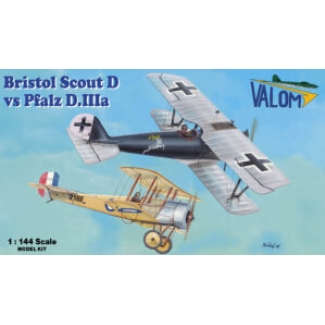 Valom 14436 Bristol Scout D vs Pfalz D.IIIa (1:144)