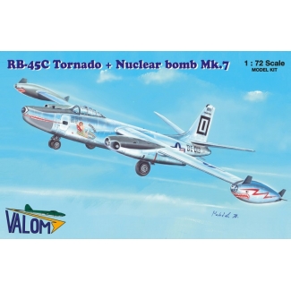 Valom 72122 N.A. RB-45C Tornado + Mark 7 nuclear bomb (1:72)