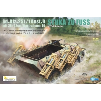 Vespid Models SP-8004 Sd.Kfz. 251/1 Ausf.D 28/32cm Wurfrahmen 40 with Interior (1:35)