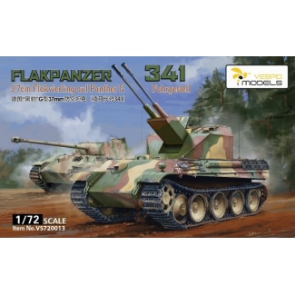 Vespid Models VS720013 “Flakpanzer 341” 3.7cm Flakvierling auf Panther G Fahrgestell (1:72)