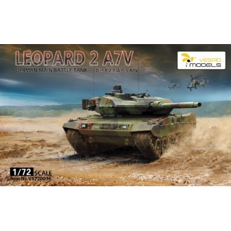 Vespid Models VS720016 German Main Battle Tank Leopard 2 A7V Metal barrel +Metal tow cable (1:72)