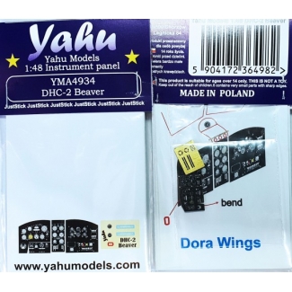 Yahu Models YMA4934 DHC-2 Beaver: Tablica przyrządów (1:48)