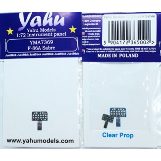 Yahu Models YMA7369 F-86A: Tablica przyrządów (1:72)