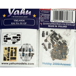 Yahu Models YML4806 KAI FA-50GF: Tablica przyrządów (1:48)