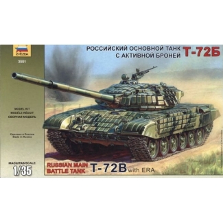 Zvezda 3551 Russian Main Battle Tank T-72B with ERA (1:35)