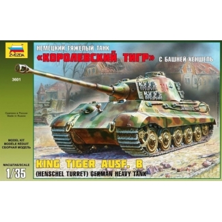 Zvezda 3601 German Heavy Tank "King Tiger" Ausf.B with Henschel Turret (1:35)