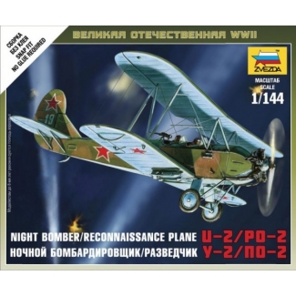 Zvezda 6150 Night Bomber/Reconnaissance Plane U-2/Po-2 (1:144)