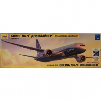 Zvezda 7021 Civil Airliner Boeing 787-9 Dreamliner Long fuselage (1:144)