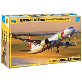 Zvezda 7043 Civil Airliner Airbus A321neo (1:144)