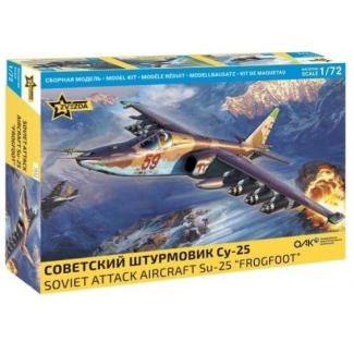 Zvezda 7312 Soviet Attack Aircraft Su-25 "Frogfoot" (NOWE FORMY) (1:72)