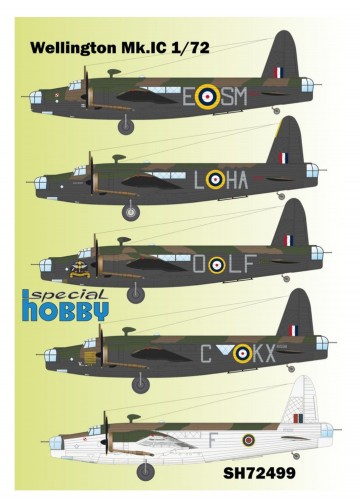 Special Hobby 72499 Wellington Mk.IC "Night Raiders" (1:72) - Ks Model -  sklep modelarski